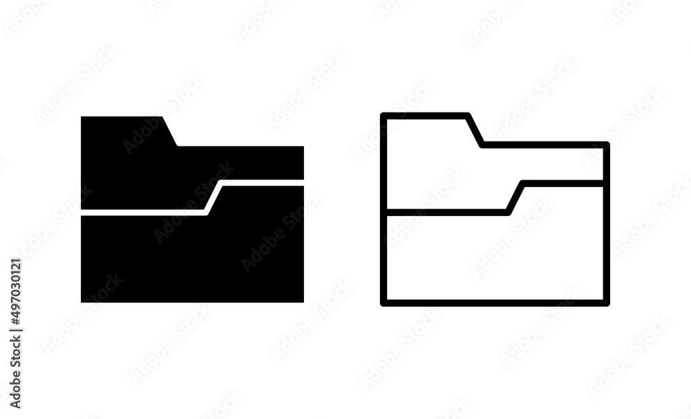 Folder icon vector. folder sign and symbol Folder icon vector. folder sign and symbol