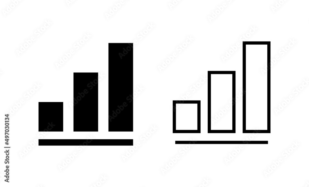 Growing graph icon vector. Chart sign and symbol. diagram icon Growing graph icon vector. Chart sign and symbol. diagram icon