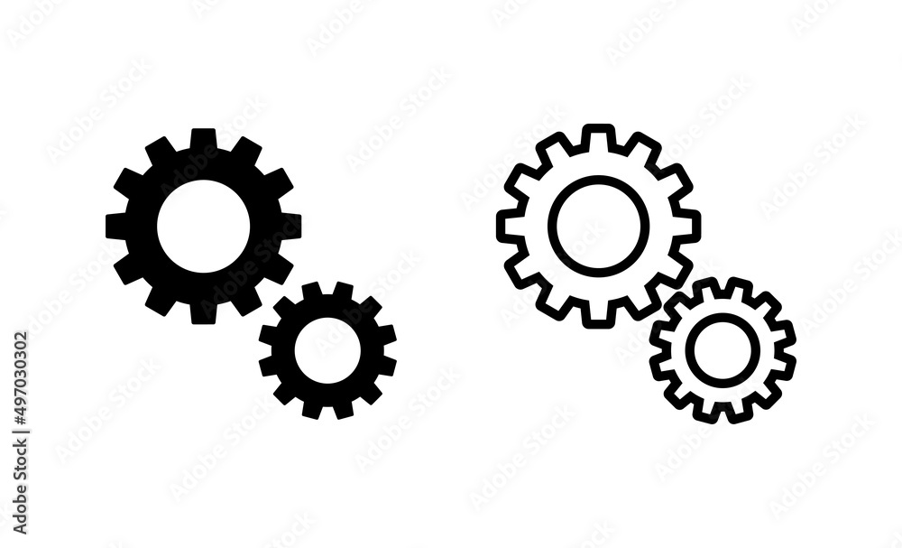 Setting icon vector. Cog setting sign and symbol. Gear Sign Setting icon vector. Cog setting sign and symbol. Gear Sign