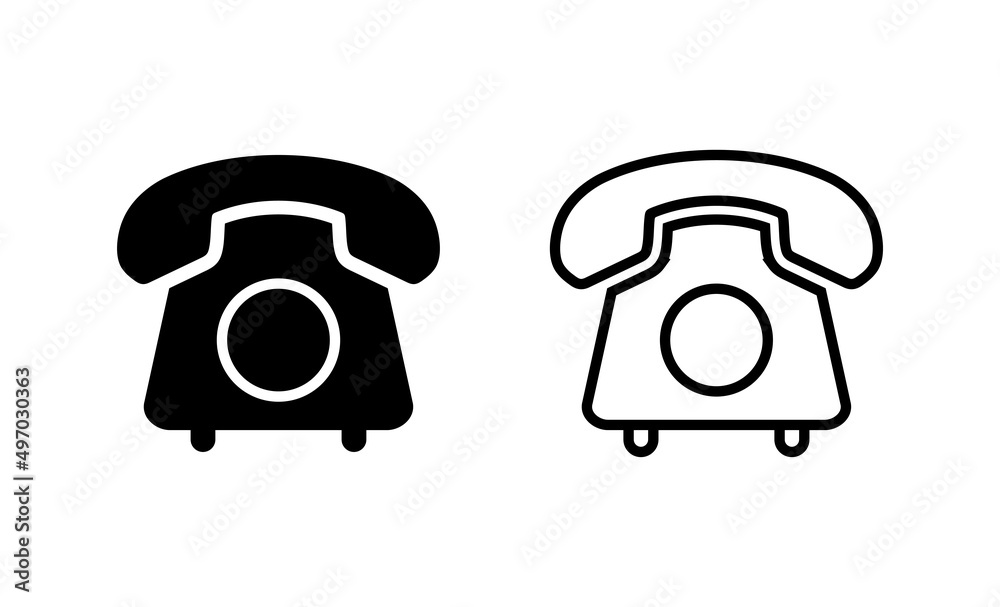 Telephone icon vector. phone sign and symbol Telephone icon vector. phone sign and symbol