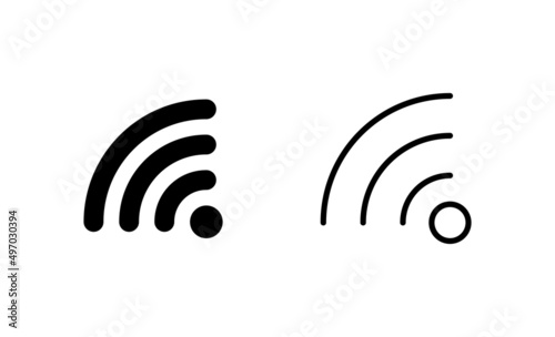 Wifi icon vector. signal sign and symbol. Wireless icon