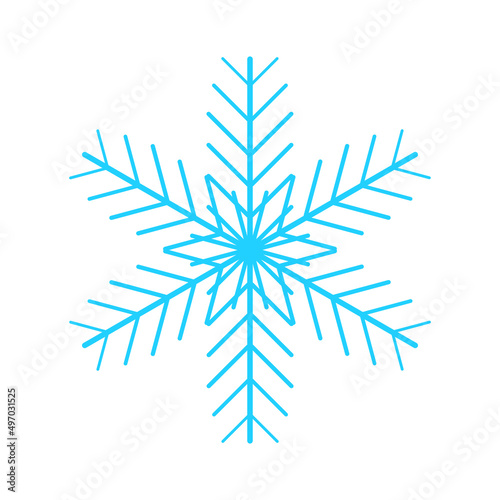 Simple vector snowflakes. Winter Christmas set. Snow 