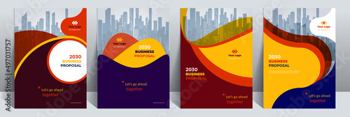 Business Proposal Cover Design Template is adept at Multipurpose projects such as annual reports, brochures, flyers, posters, presentations, catalogs, covers, booklet, websites, magazines, etc