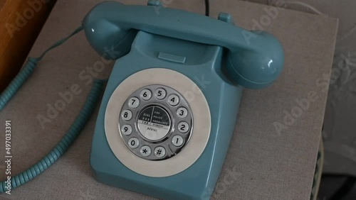 GPO 746 1970s vintage rotary telephone ringing   photo
