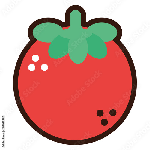 tomato vegetable doodle
