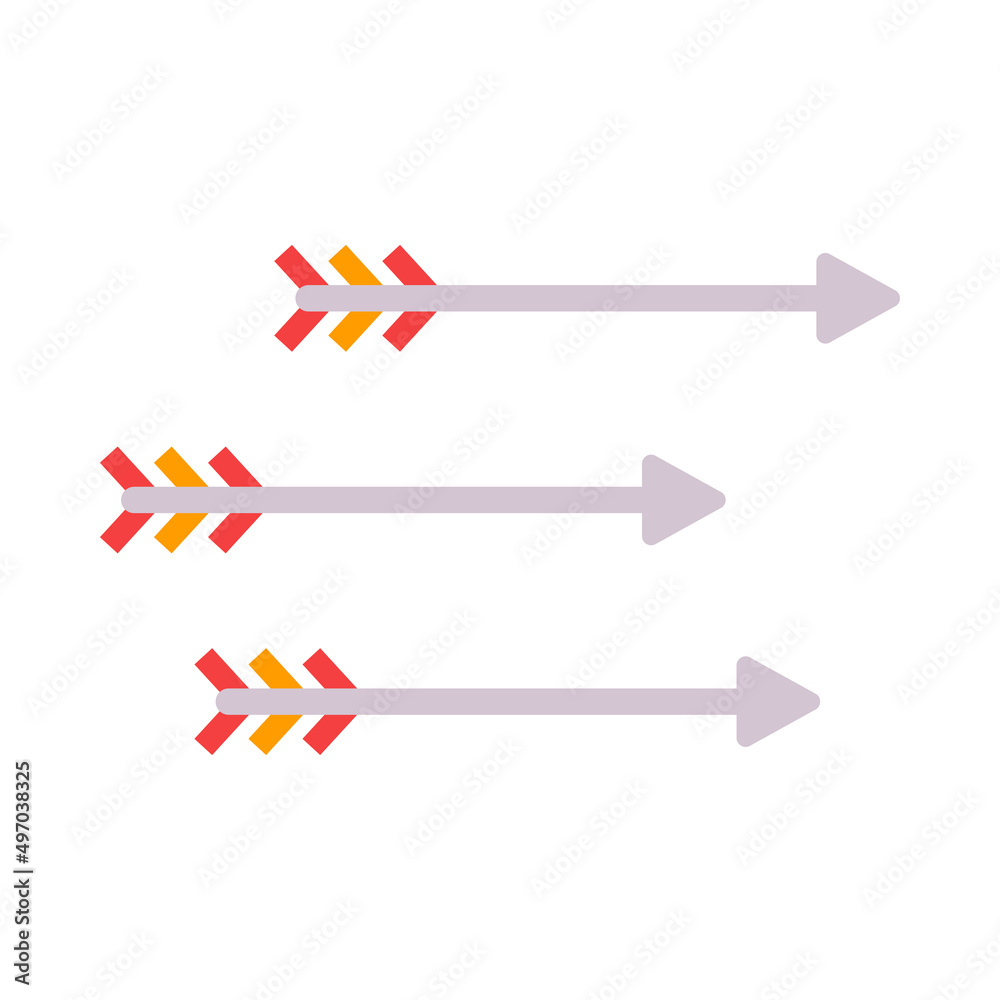 Three arrows icon element illustration. Three arrows icon element illustration.