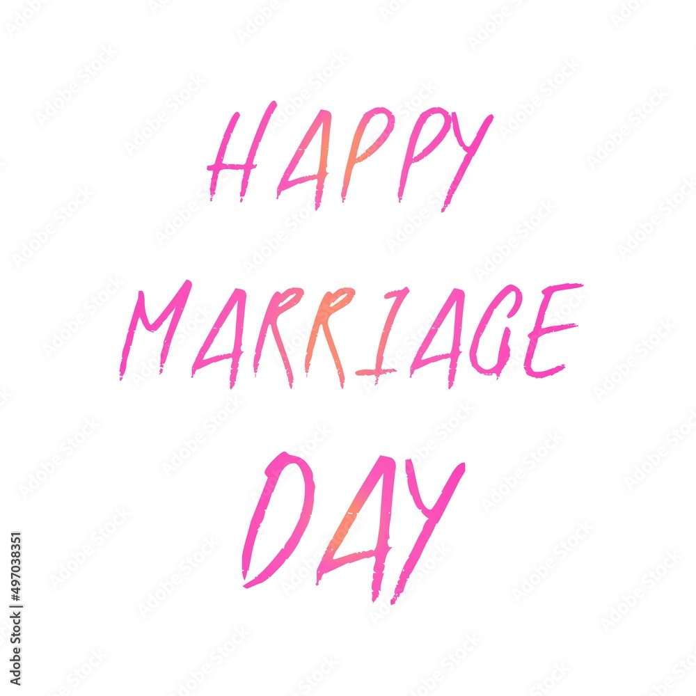 Happy marriage day white background