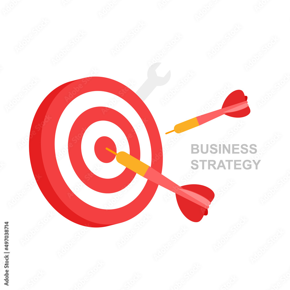 Business strategy and management concept illustration. Business strategy and management concept illustration.