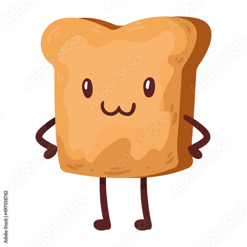 toast bread kawaii food