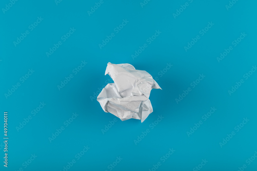 Crumpled white paper Crumpled white paper