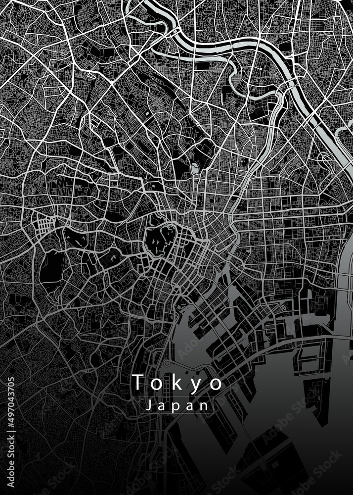 Tokyo Japan City Map