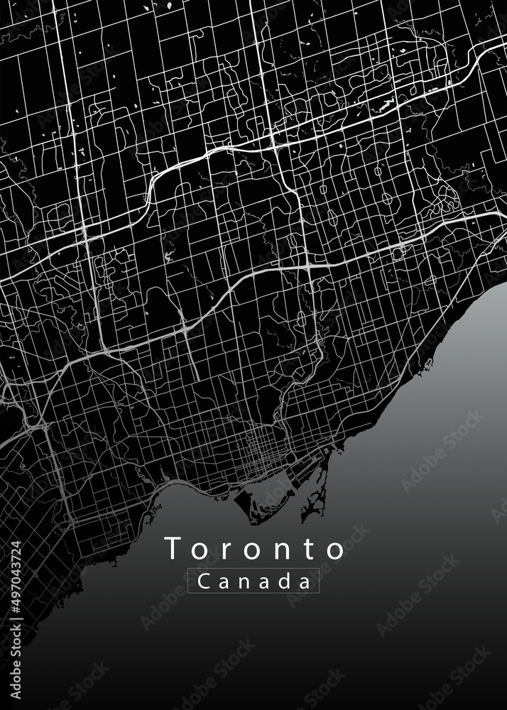 Φωτογραφία Toronto Canada City Map