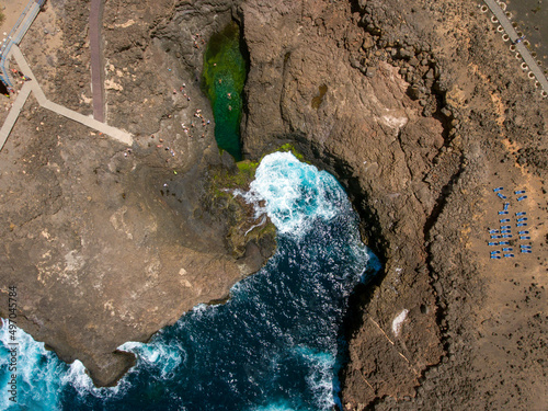 Volcanic Beach Landscapes in Sal Island Cape Verde - Buracona Sal Cabo Verde photo