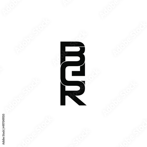 ber letter original monogram logo design