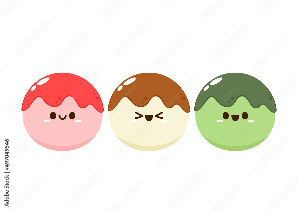 Mochi character design. wallpaper. free space for text. Mochi vector. Mochi character design. wallpaper. free space for text. Mochi vector.