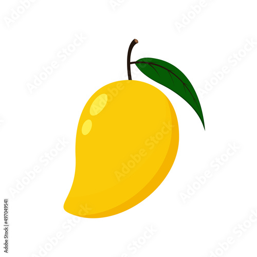 Mango vector. mango on white background. symbol. logo design.