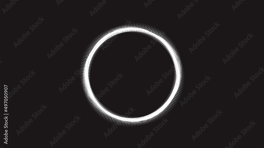 Circular tech geometric frame abstract background Circular tech geometric frame abstract background