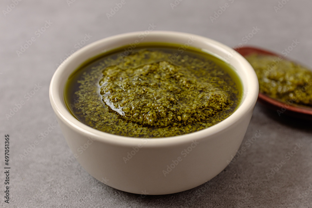 Pesto with basil, olive oil, pine nuts and cheese Basil Pesto Pesto with basil, olive oil, pine nuts and cheese Basil Pesto