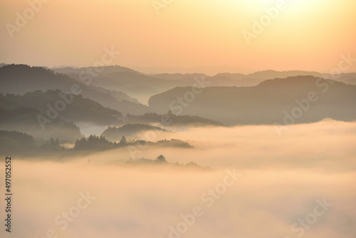 Sea of clouds in early morning