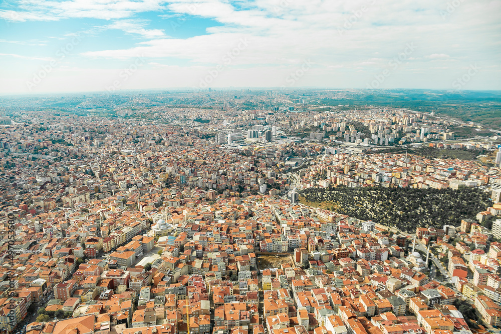 view of Istanbul city from the top of building