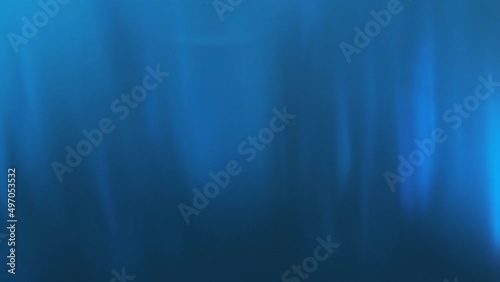 Abstract Underwater Ocean Wallpaper, Deep Blue Liquid with Streaks of Light Glowing in Slow Motion, 4K Video Background for Website Header or Zoom Call