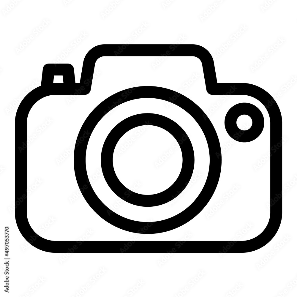 Photo Camera Flat Icon Isolated On White Background Photo Camera Flat Icon Isolated On White Background