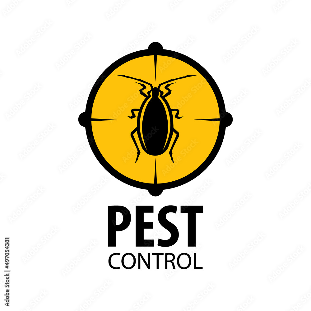Vector set of logos for pest control company Stock Vector Adobe Stock