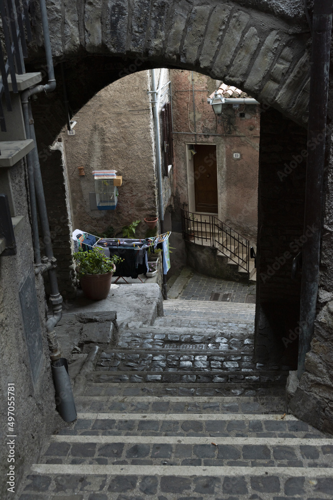 Obraz premium Vicolo del borgo di San Vito Romano