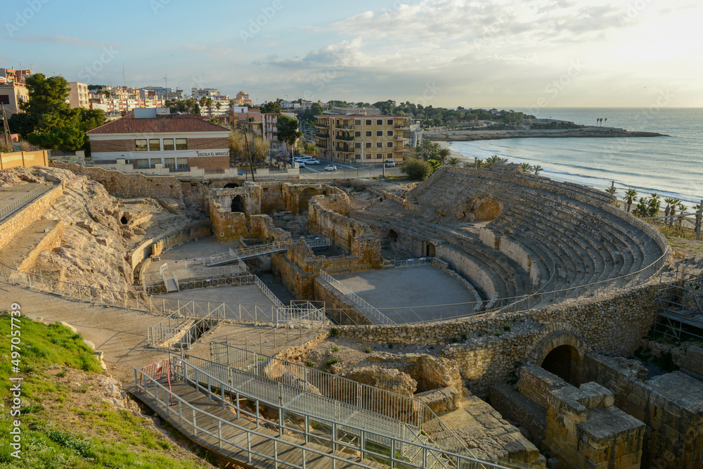 The roman amphitheater of Tarragona on Spain