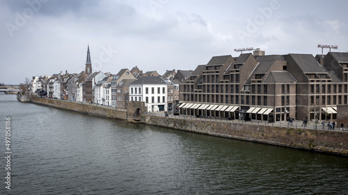 Maastricht Limburg Netherlands. River Maas. 
