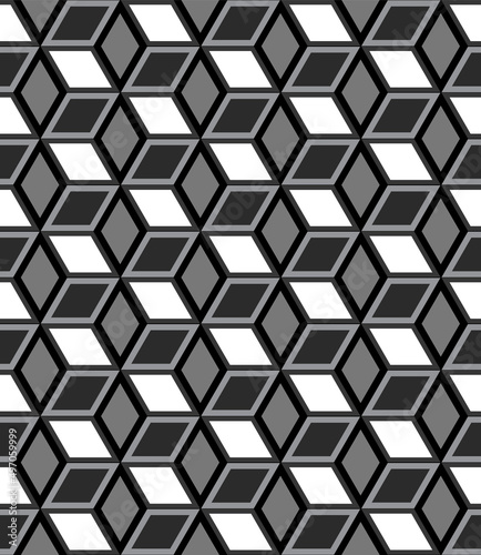 Seamless repeating isometric pattern of cubes