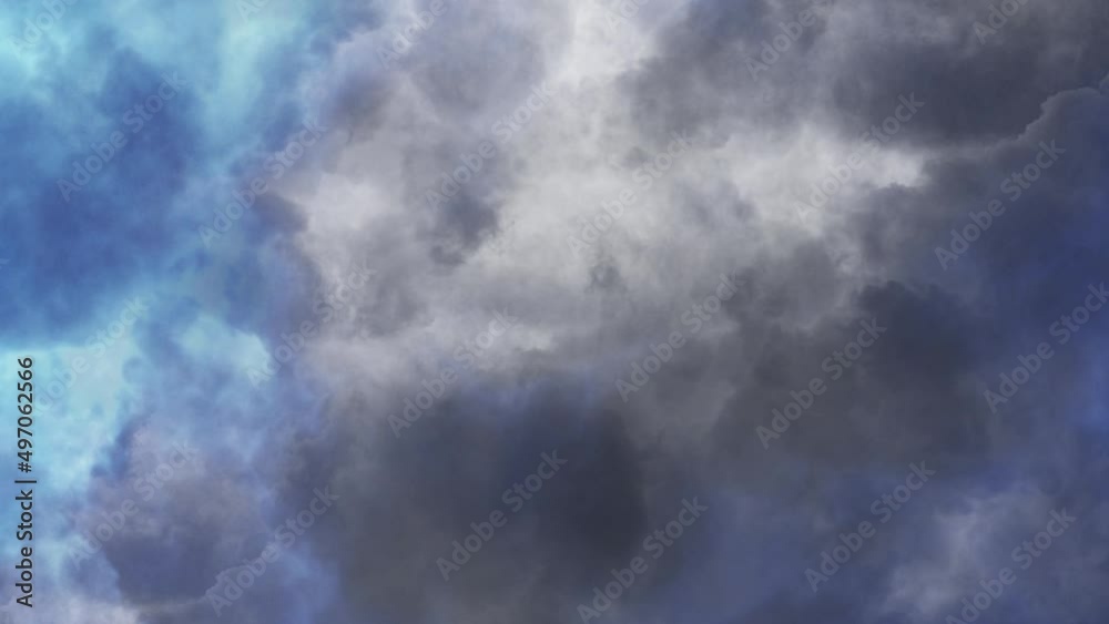 thunderstorm, Storm clouds cumulonimbus are coming.