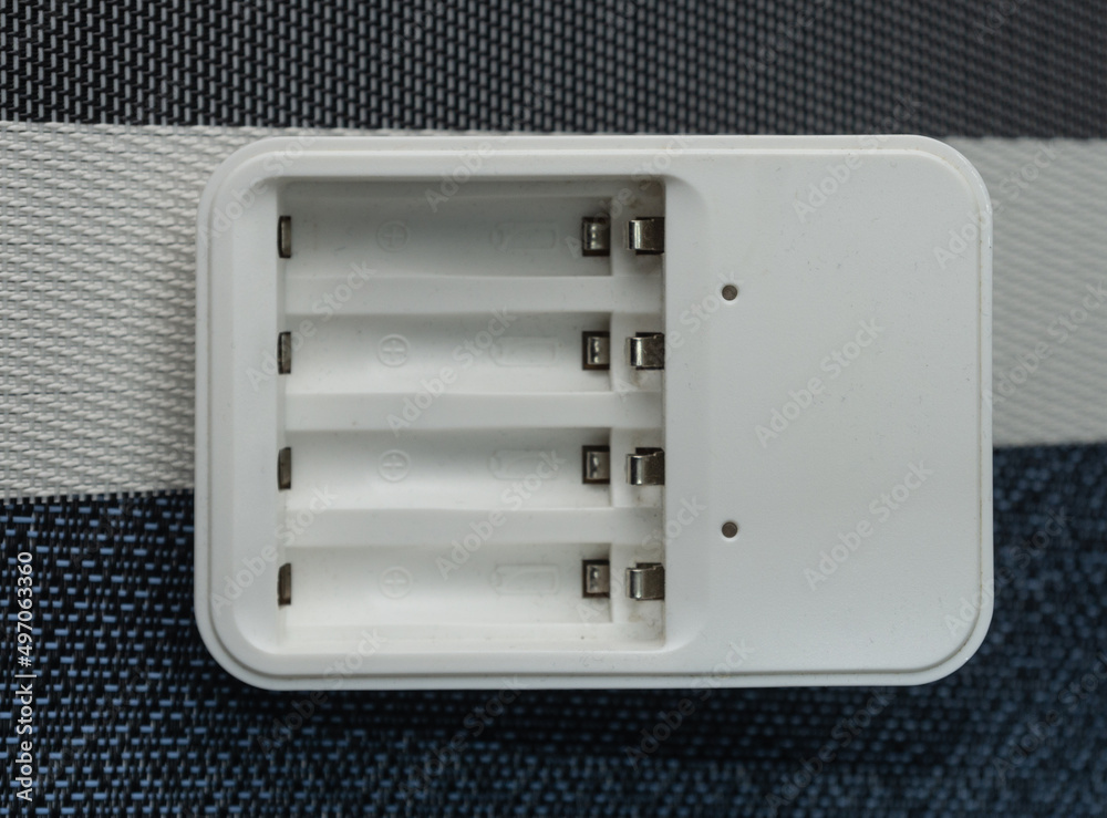Charger for four rechargeable batteries
