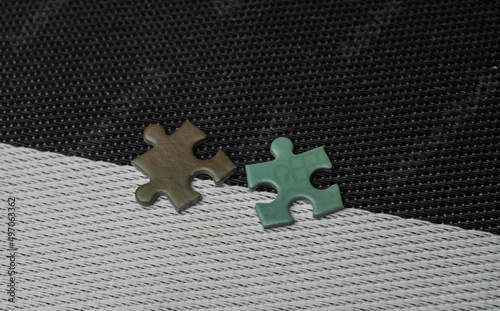 Obraz na płótnie I do jigsaw puzzles to learn to be patent with Her w salonie