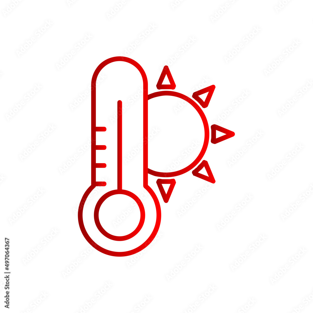 Hot Wheather Icon Hot Wheather Icon