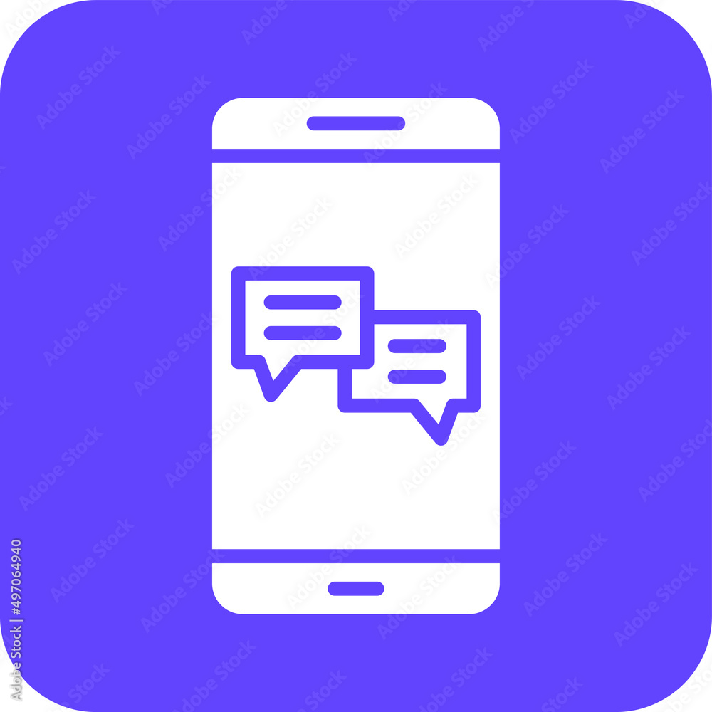 Mobile chat Vector Icon Design Illustration Mobile chat Vector Icon Design Illustration