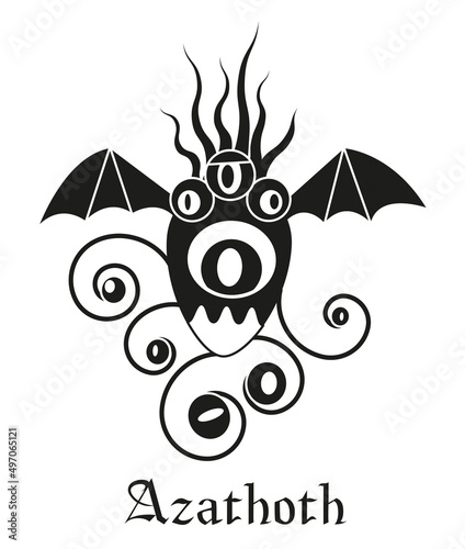 MONSTRE Lovecraft CTHULHU Azathoth œuf ailé grand ancien 4