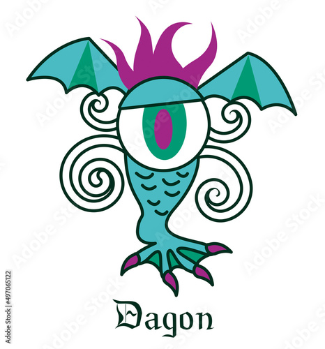 MONSTRE Lovecraft CTHULHU DAGON poisson grand ancien 2