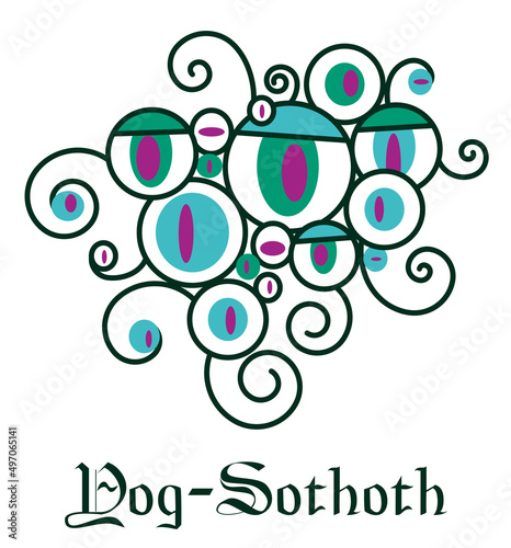 MONSTRE Lovecraft CTHULHU Yog Sothoth tas d'œils grand ancien 2