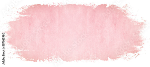 Bright pink pastel abstract watercolor splash brushes texture illustration art paper - Creative Aquarelle painted, isolated on white background, canvas for design, hand drawing.