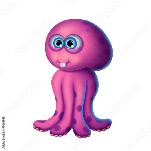 octopus cartoon character
