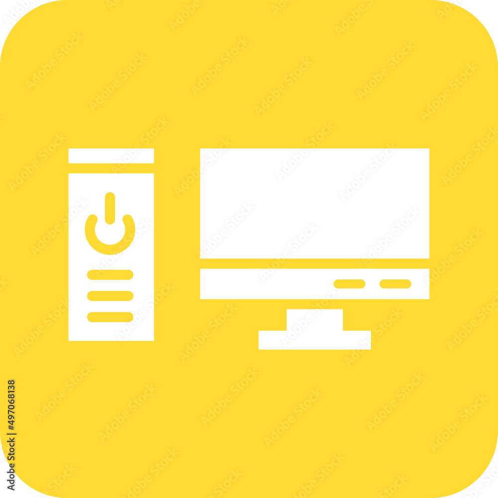 Computer Vector Icon Design Illustration Computer Vector Icon Design Illustration