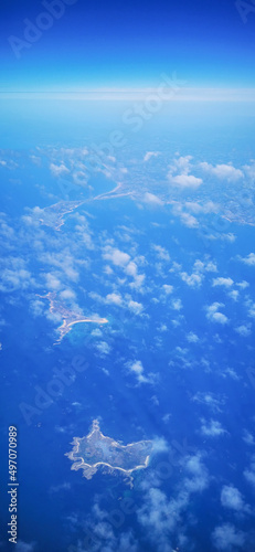 Vue d'avion de la Bretagne