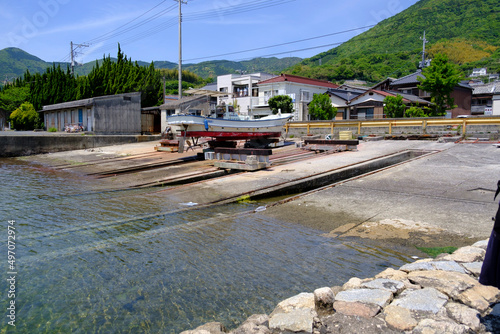 田舎の船