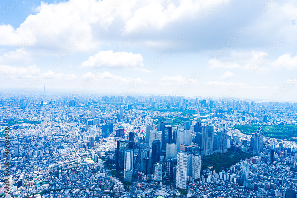 新宿・空撮写真