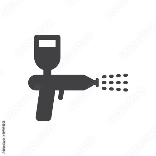 airbrush icon - paint gun icon - spray gun icon