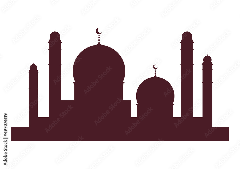 mosque temple silhouette