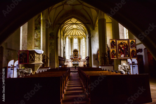 inside the catholic church from Sighisoara 41