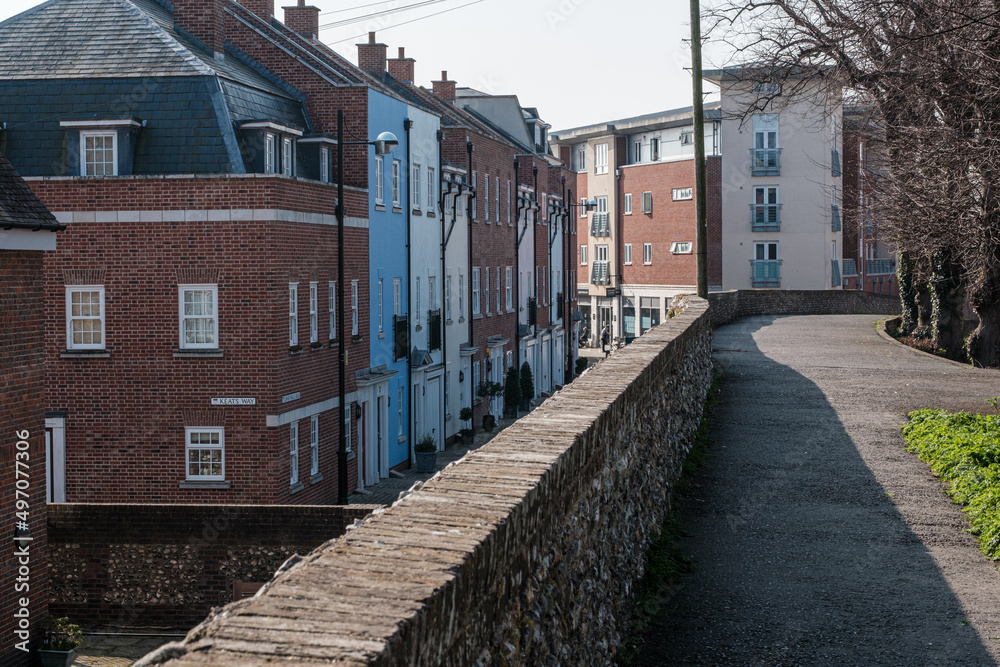 Streets and roads around Chichester, West Sussex, England