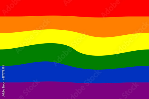 LGBT flag. The LGBT pride flag or rainbow pride flag includes the flag of the lesbian  gay  bisexual  and transgender LGBT organization. 3D illustration. International LGBT Pride Day - Pride Day 2023